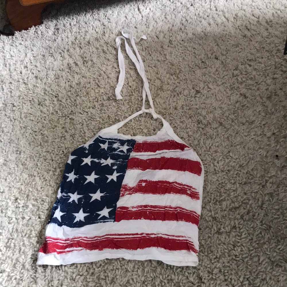 American flag halter